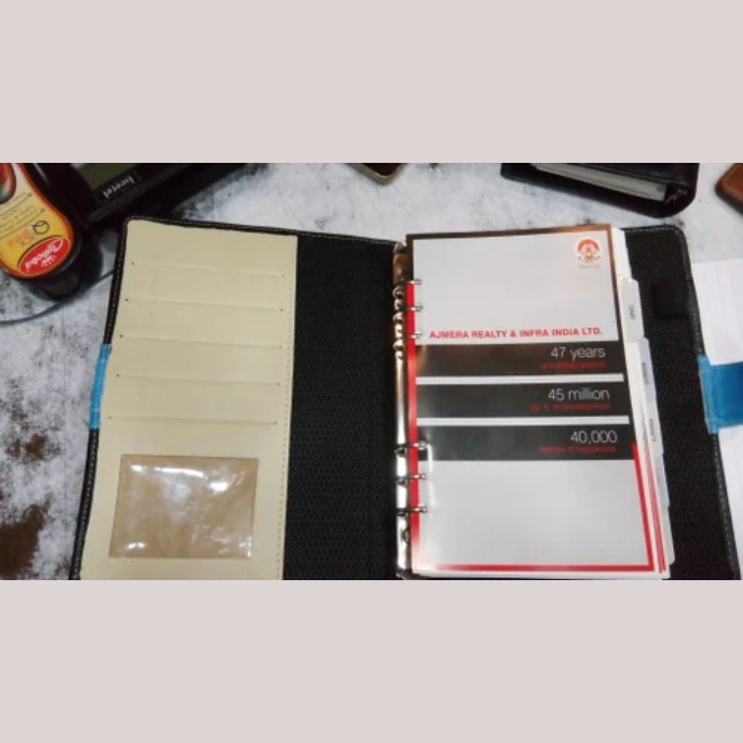Black Leather Planner